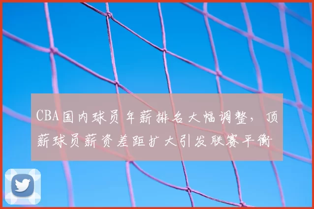 CBA国内球员年薪排名大幅调整，顶薪球员薪资差距扩大引发联赛平衡思考